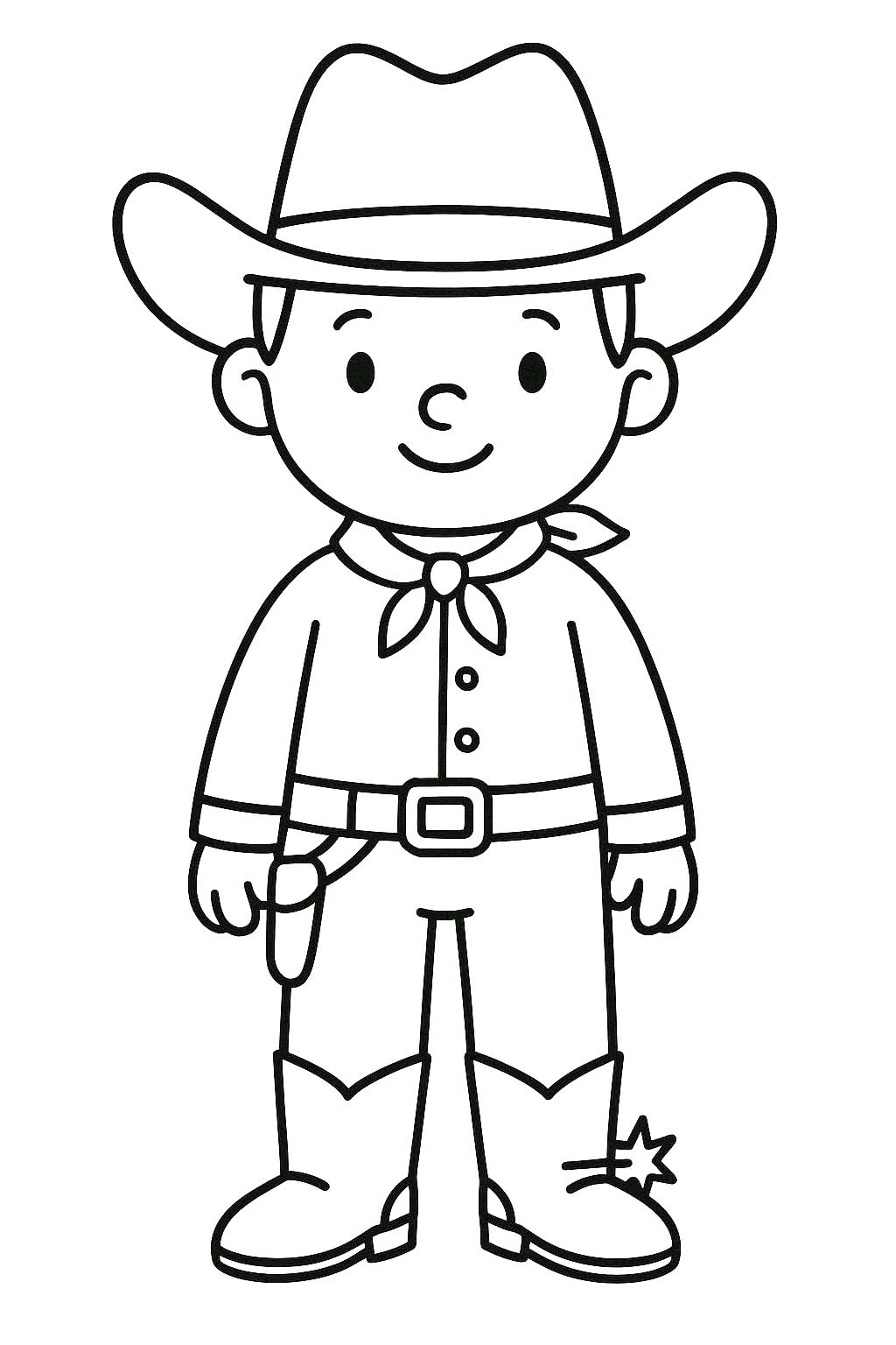 Döntetlen Cowboy nyomtatható