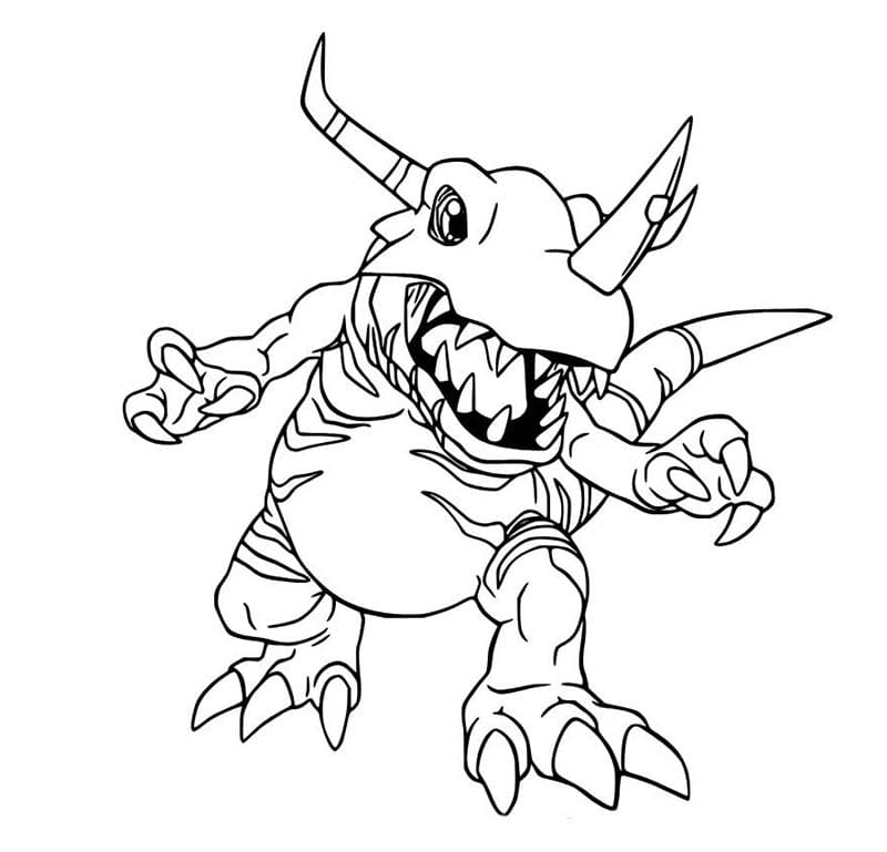 Döntetlen Digimon ingyenesen nyomtatható egyszerű
