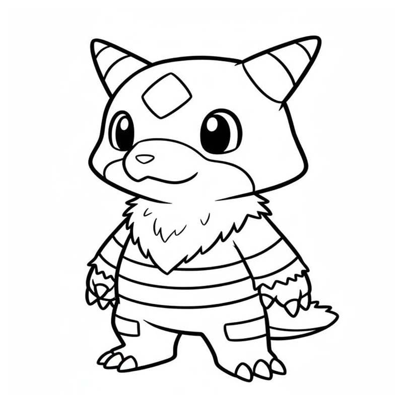 Döntetlen Digimon nyomtatható egyszerű