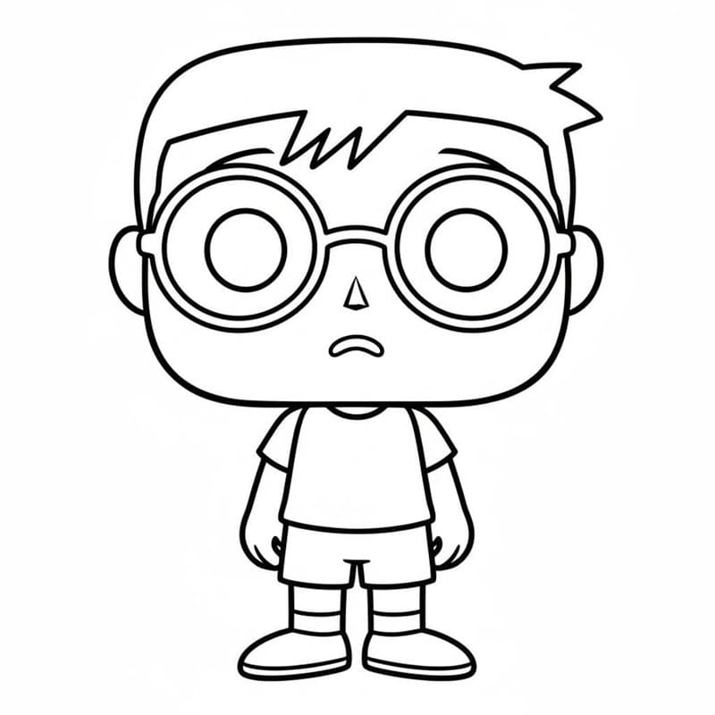 Döntetlen Funko Pop nyomtatható egyszerű