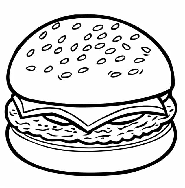 Döntetlen Hamburger egyszerű