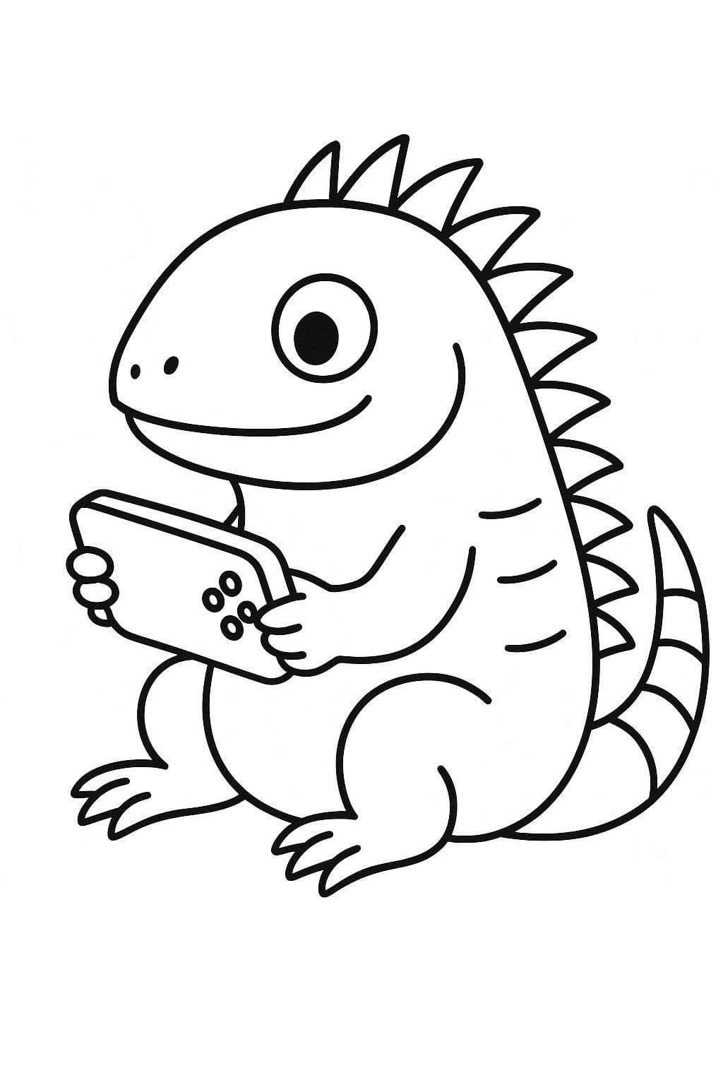 Döntetlen Iguána ingyenesen nyomtatható