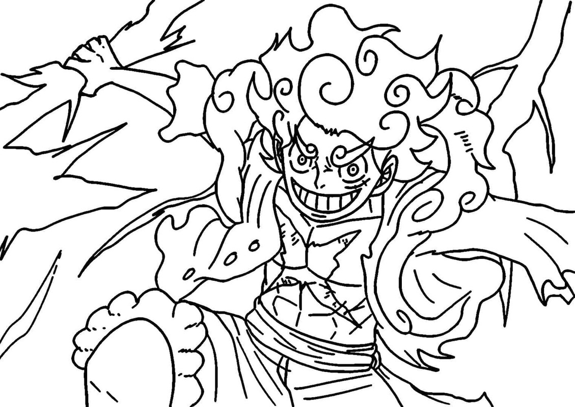 Döntetlen Luffy nyomtatható alapvető
