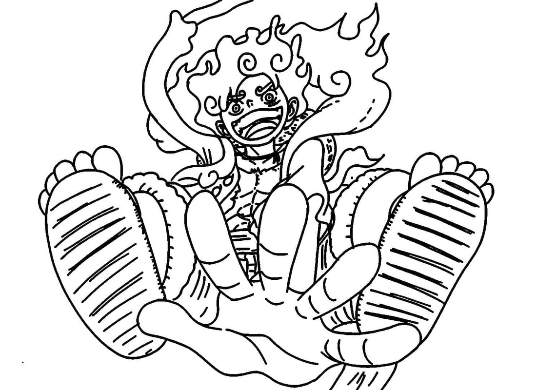 Döntetlen Luffy nyomtatható