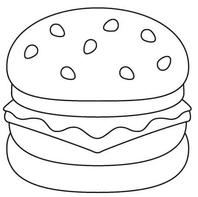 Hamburger ingyenesen nyomtatható