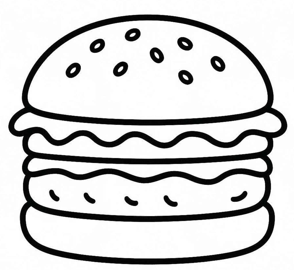 Hamburger nyomtatható alapvető