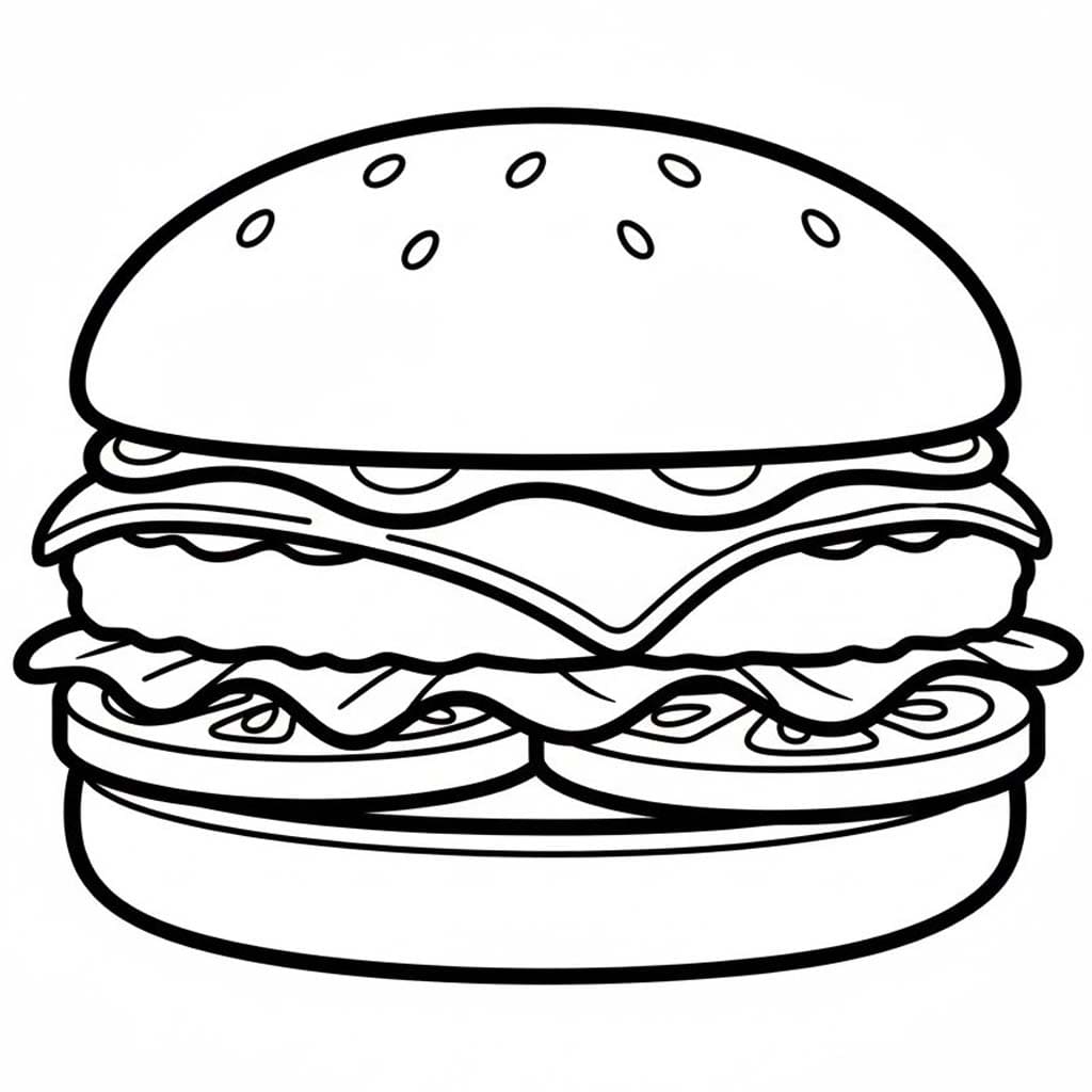 Hamburger nyomtatható könnyen