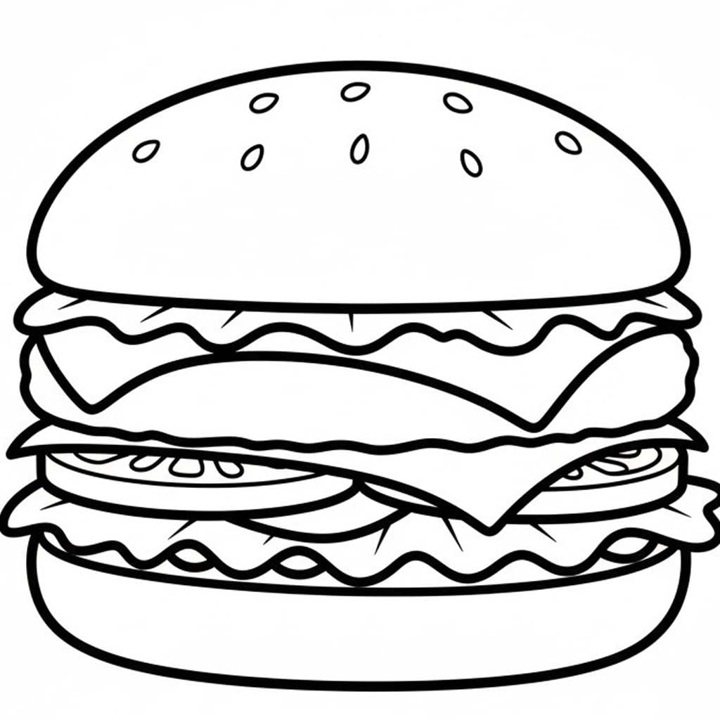 Hamburger nyomtatható