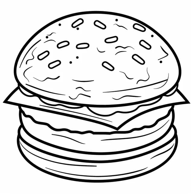 Ingyenesen Nyomtatható Hamburger