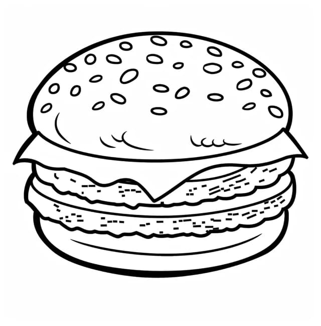Kép Hamburger ingyenesen nyomtatható
