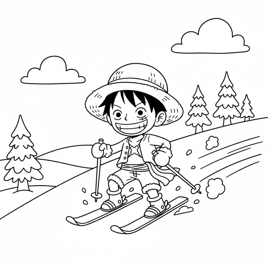 Kép Luffy nyomtatható