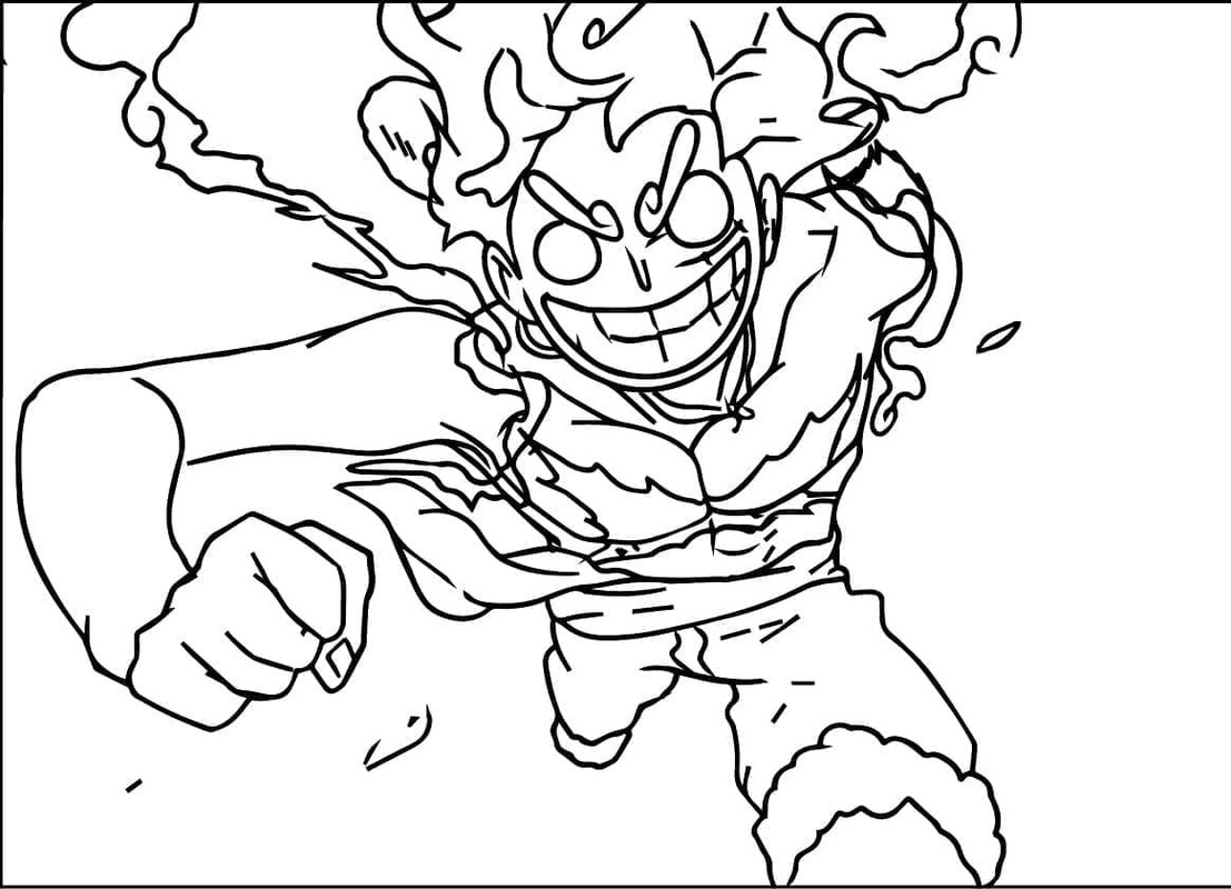 Luffy ingyenesen nyomtatható gyerekeknek