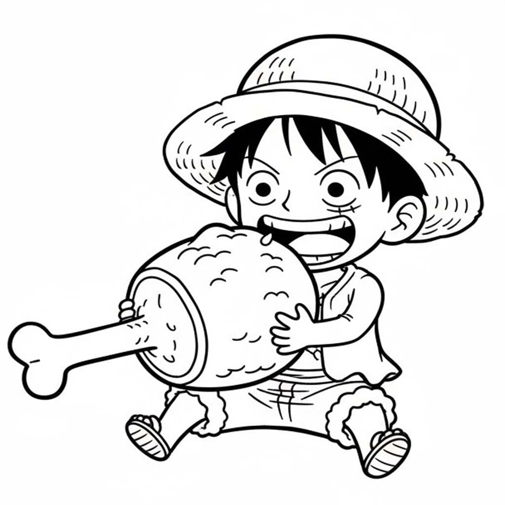 Luffy ingyenesen nyomtatható könnyen