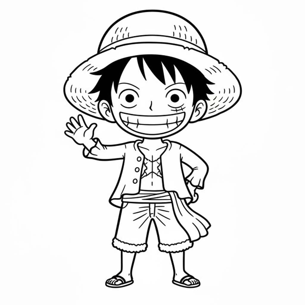 Luffy színezők