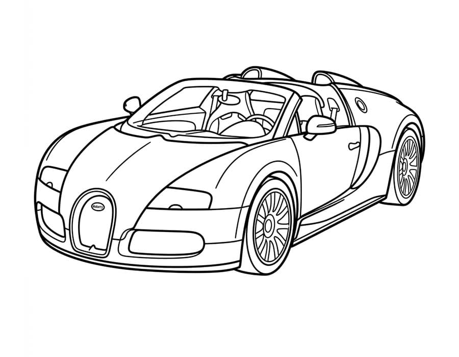 Bugatti ingyenesen nyomtatható gyerekeknek