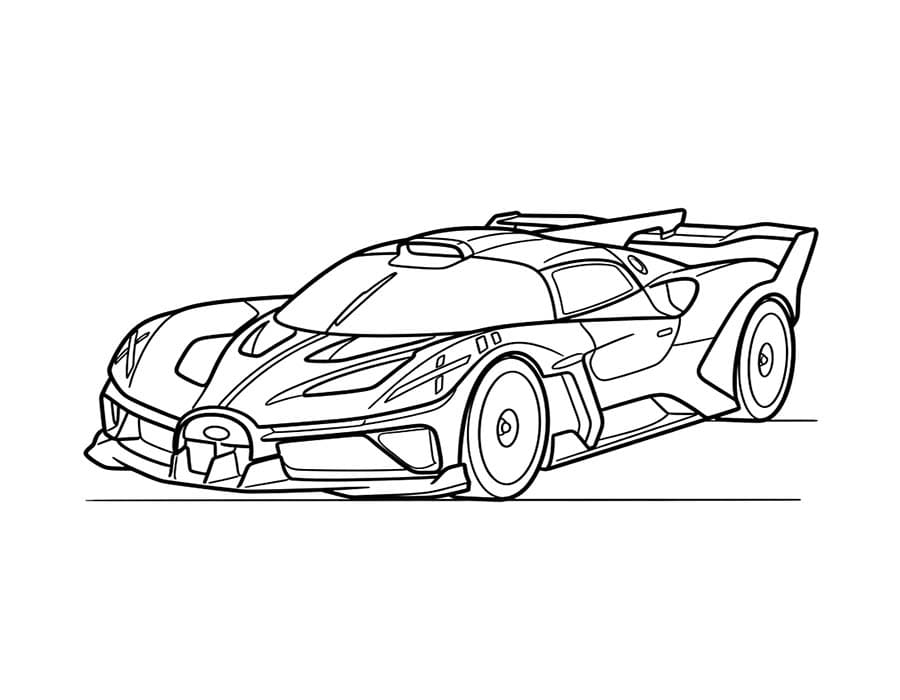 Bugatti nyomtatható gyerekeknek