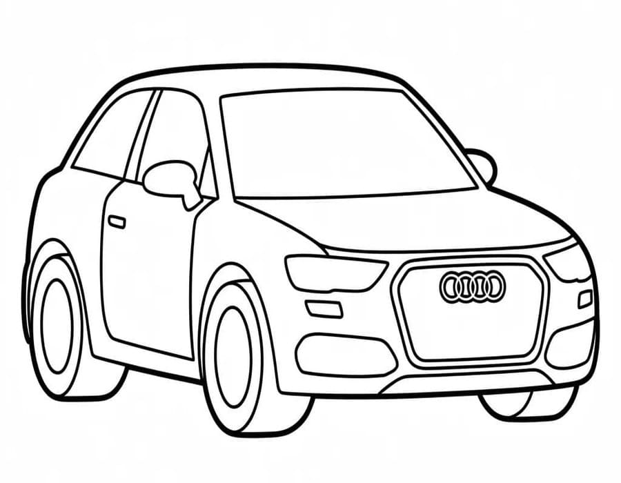 Döntetlen Audi nyomtatható egyszerű