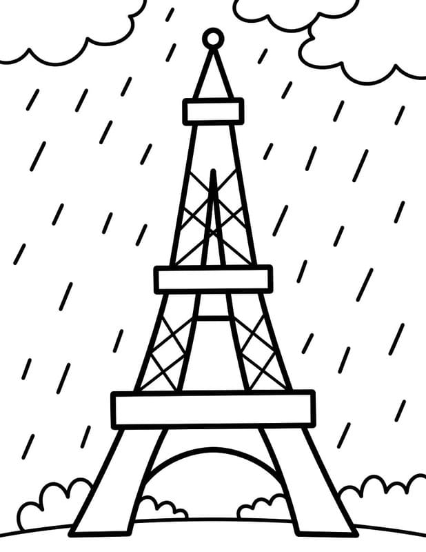 Döntetlen Eiffel Torony nyomtatható könnyen
