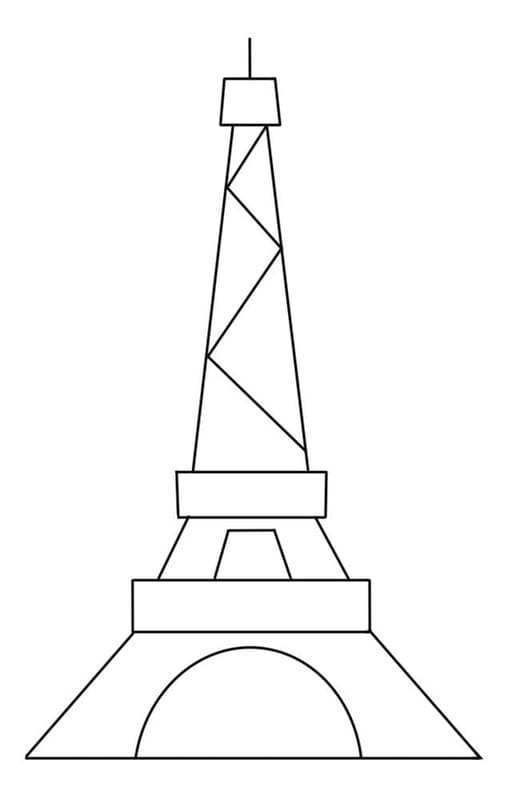 Döntetlen Eiffel Torony nyomtatható