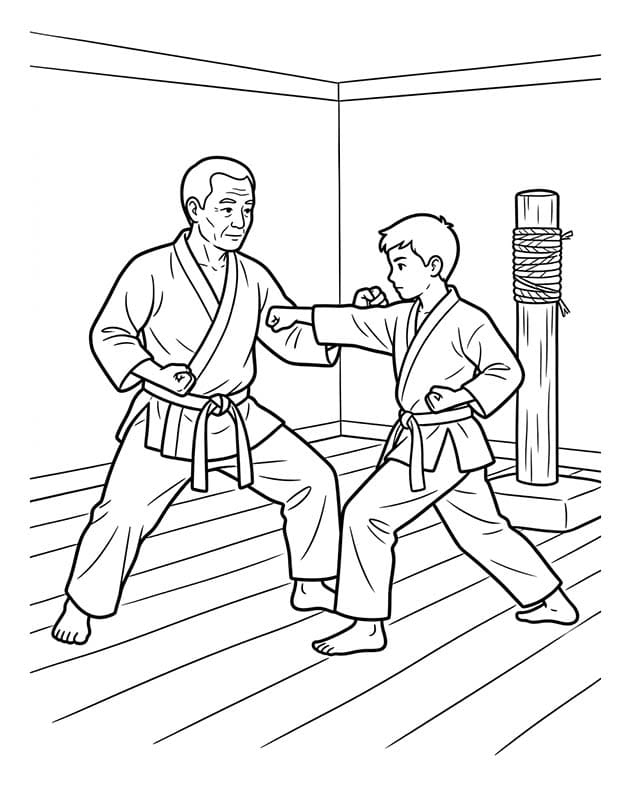 Döntetlen Karate egyszerű