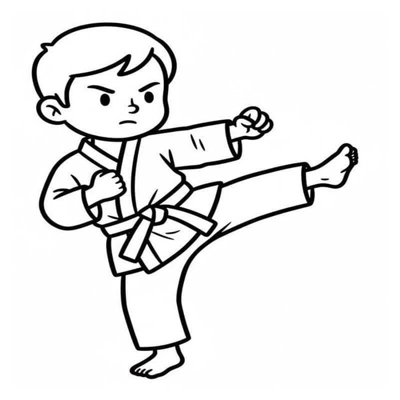 Döntetlen Karate ingyenesen nyomtatható alapvető