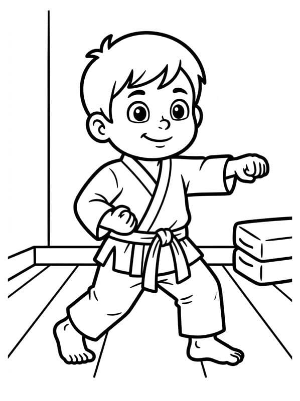 Döntetlen Karate ingyenesen nyomtatható könnyen
