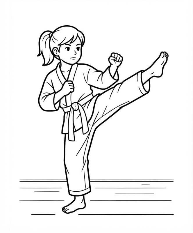 Döntetlen Karate ingyenesen nyomtatható