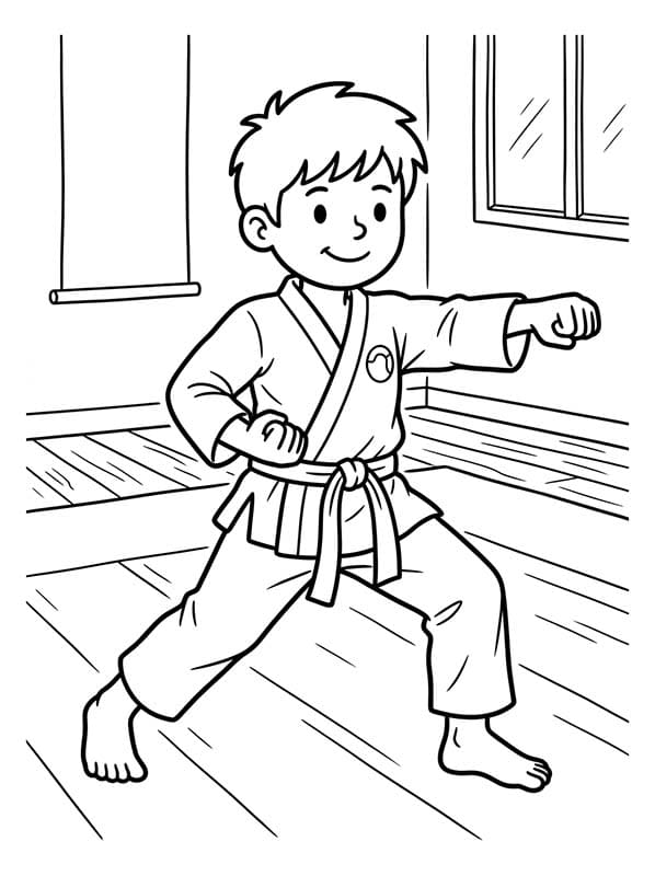 Döntetlen Karate nyomtatható alapvető