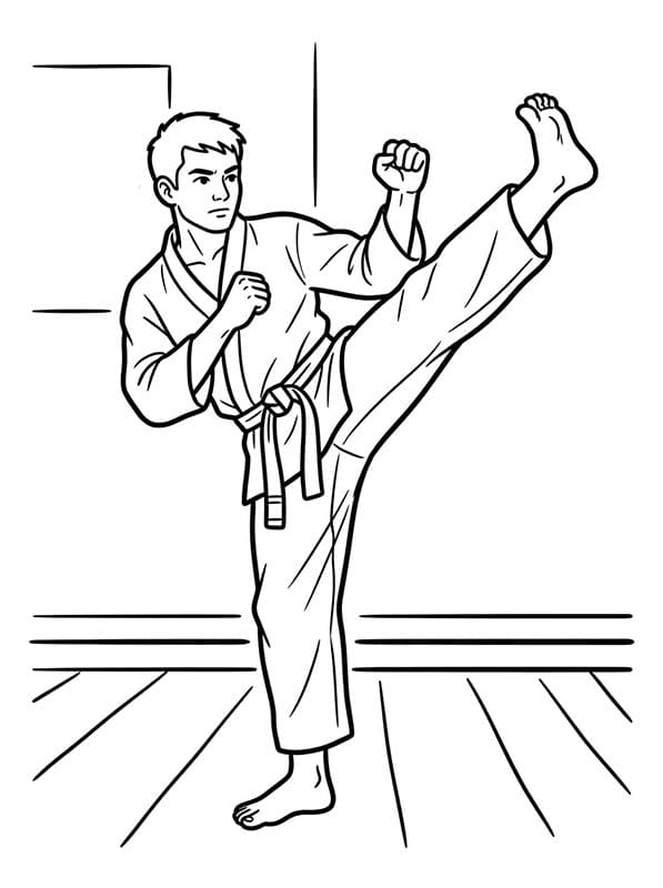 Döntetlen Karate nyomtatható