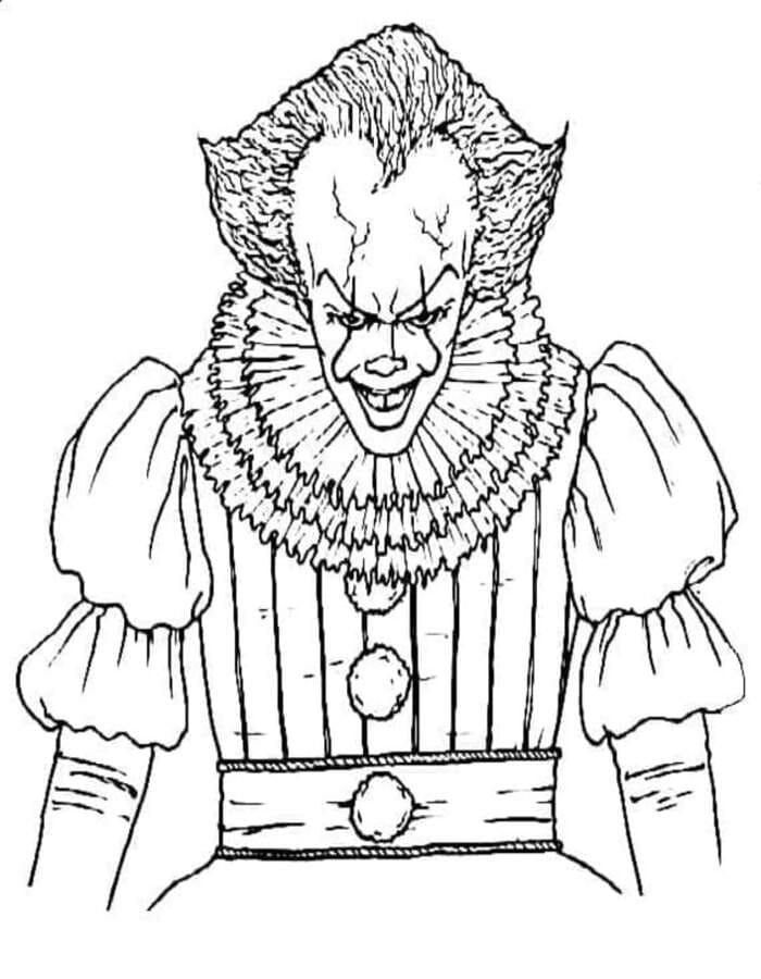 Döntetlen Pennywise ingyenesen nyomtatható alapvető