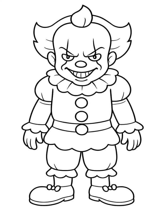 Döntetlen Pennywise ingyenesen nyomtatható könnyen
