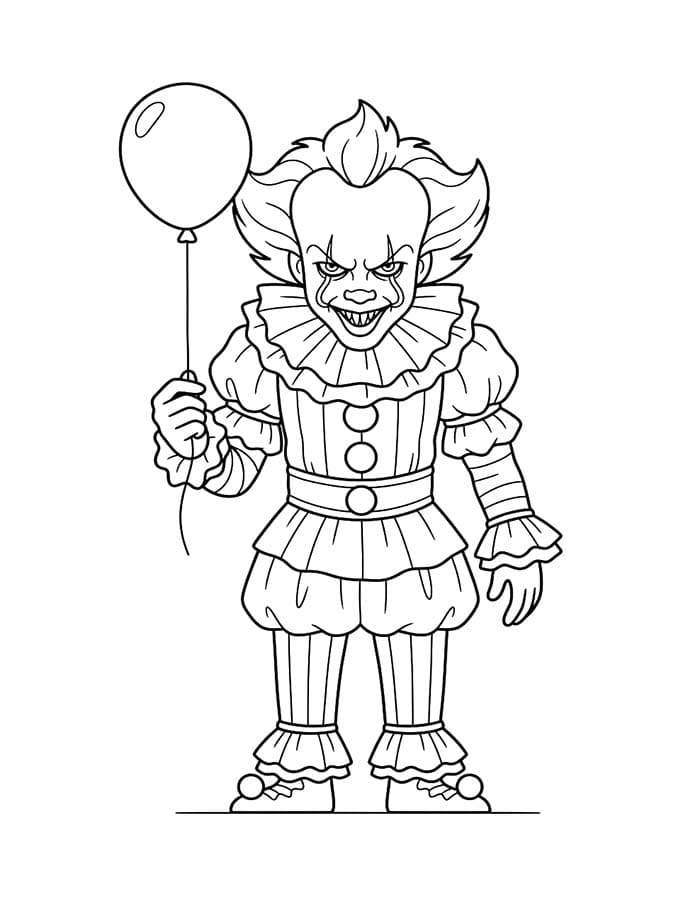 Döntetlen Pennywise ingyenesen nyomtatható