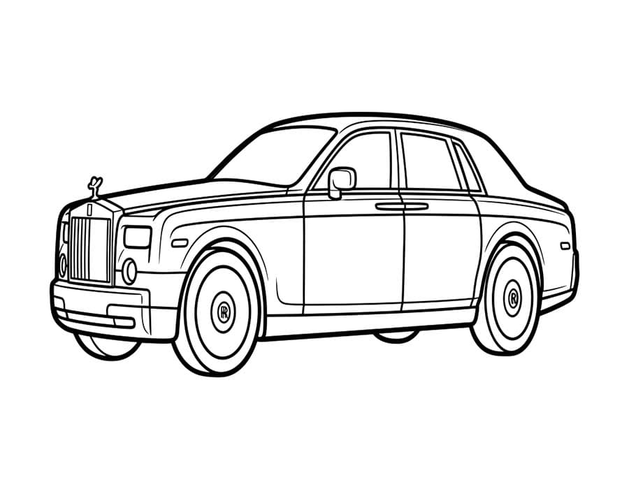 Döntetlen Rolls Royce nyomtatható gyerekeknek