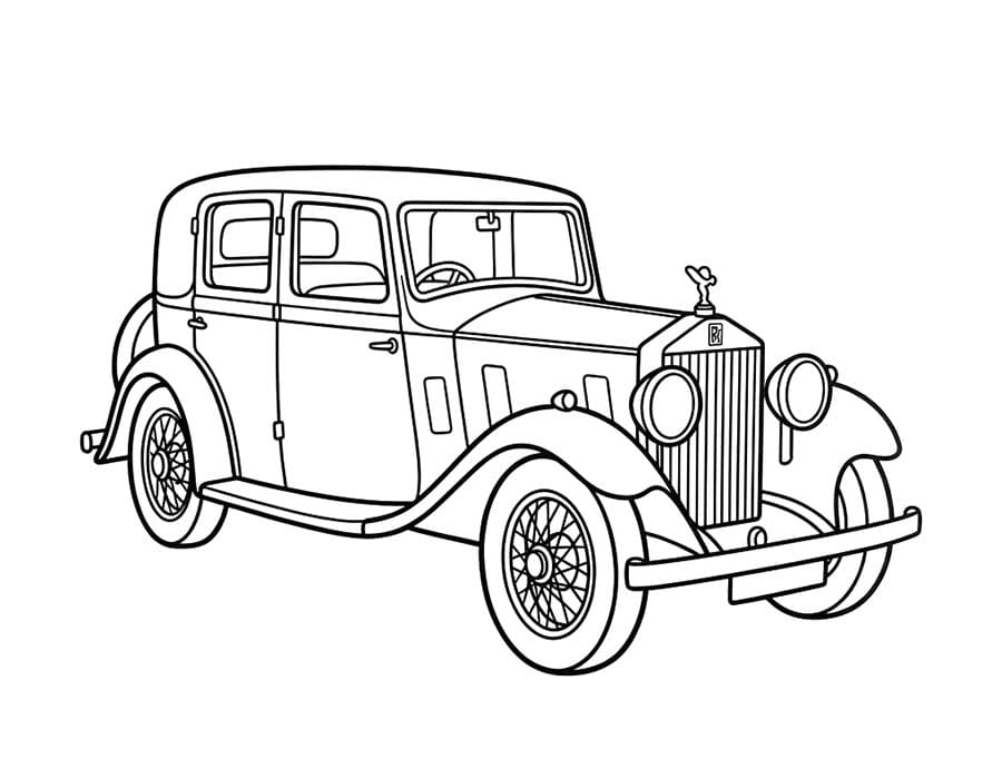 Döntetlen Rolls Royce nyomtatható