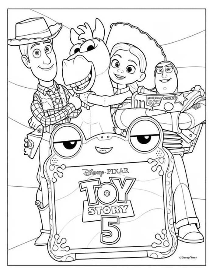 Toy Story 5 színezők