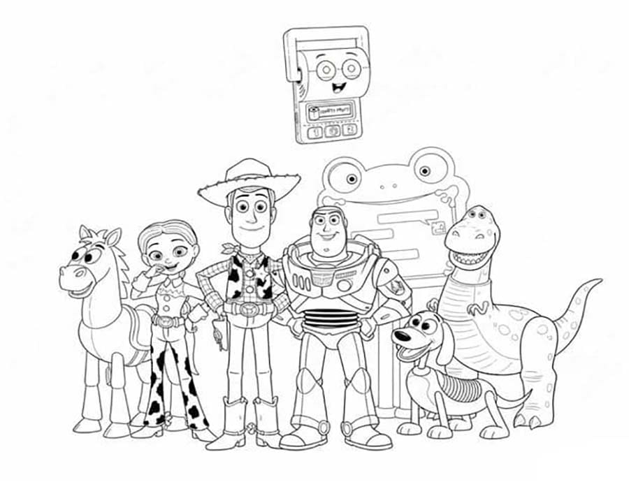 Döntetlen Toy Story 5 nyomtatható gyerekeknek