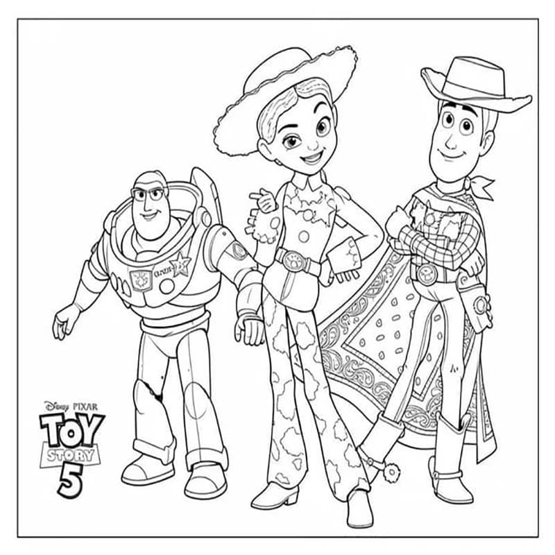 Döntetlen Toy Story 5 nyomtatható
