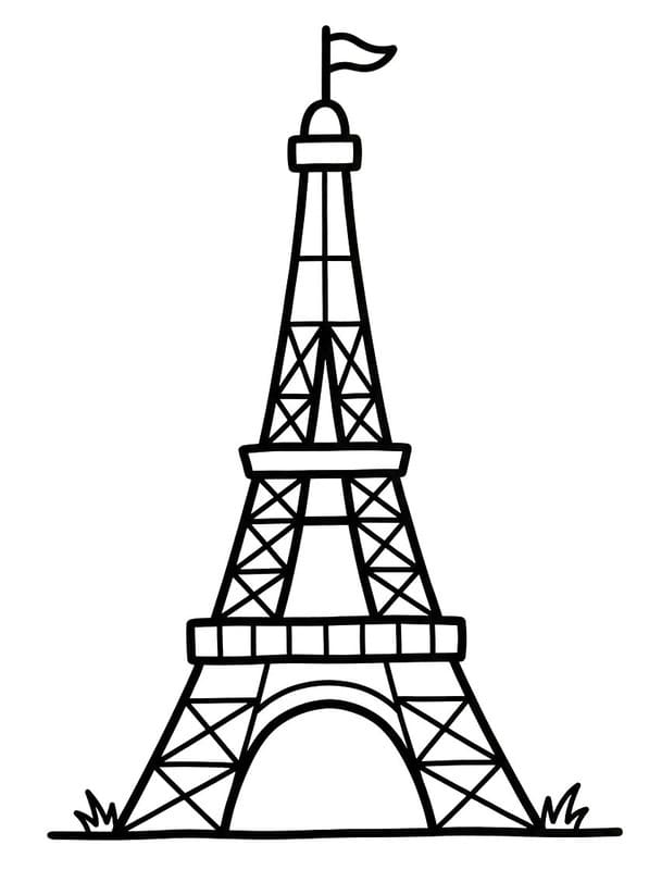 Eiffel Torony ingyenesen nyomtatható alapvető