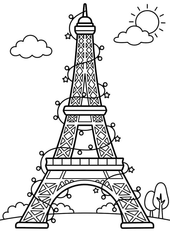 Eiffel Torony nyomtatható könnyen