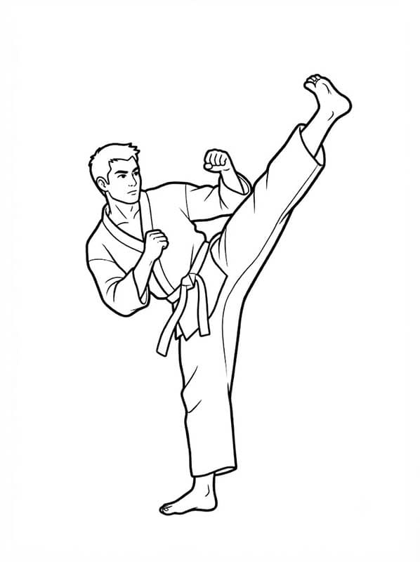 Karate ingyenesen nyomtatható egyszerű