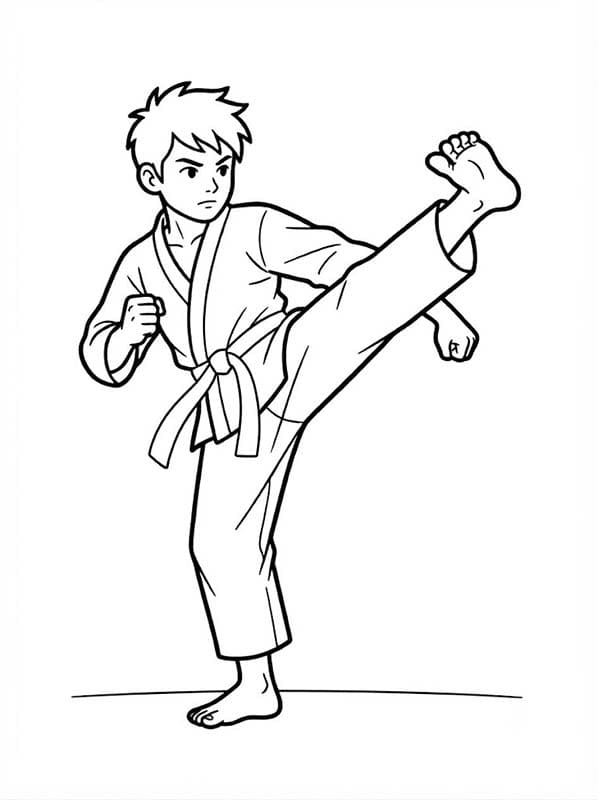 Karate nyomtatható egyszerű