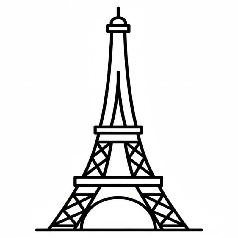 Kép Eiffel Torony ingyenesen nyomtatható