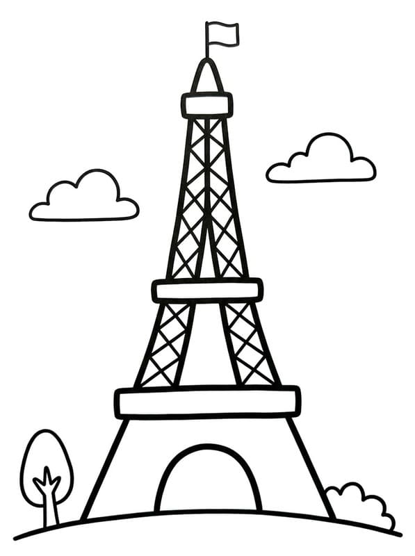 Kép Eiffel Torony nyomtatható