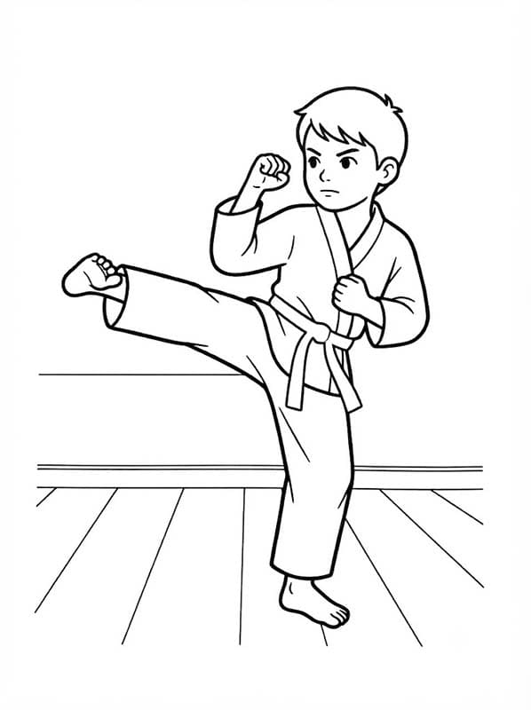 Kép Karate ingyenesen nyomtatható