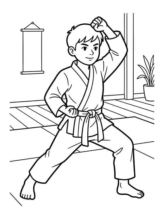 Kép Karate nyomtatható