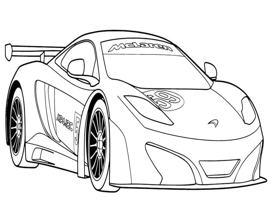 McLaren nyomtatható gyerekeknek
