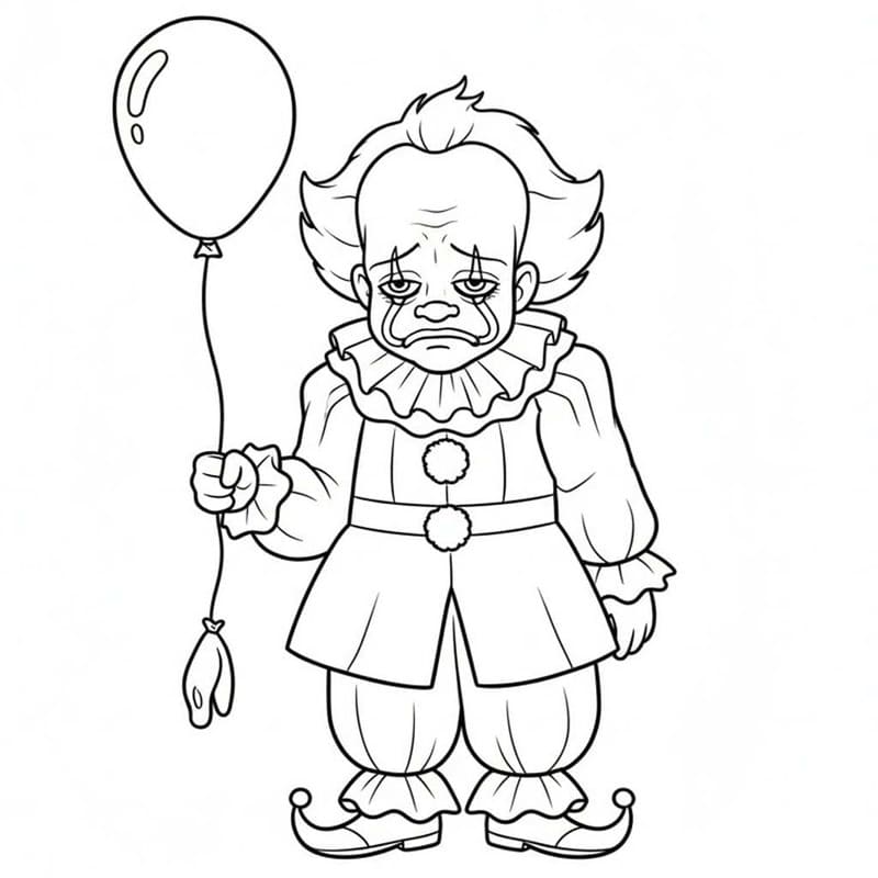 Pennywise ingyenesen nyomtatható gyerekeknek