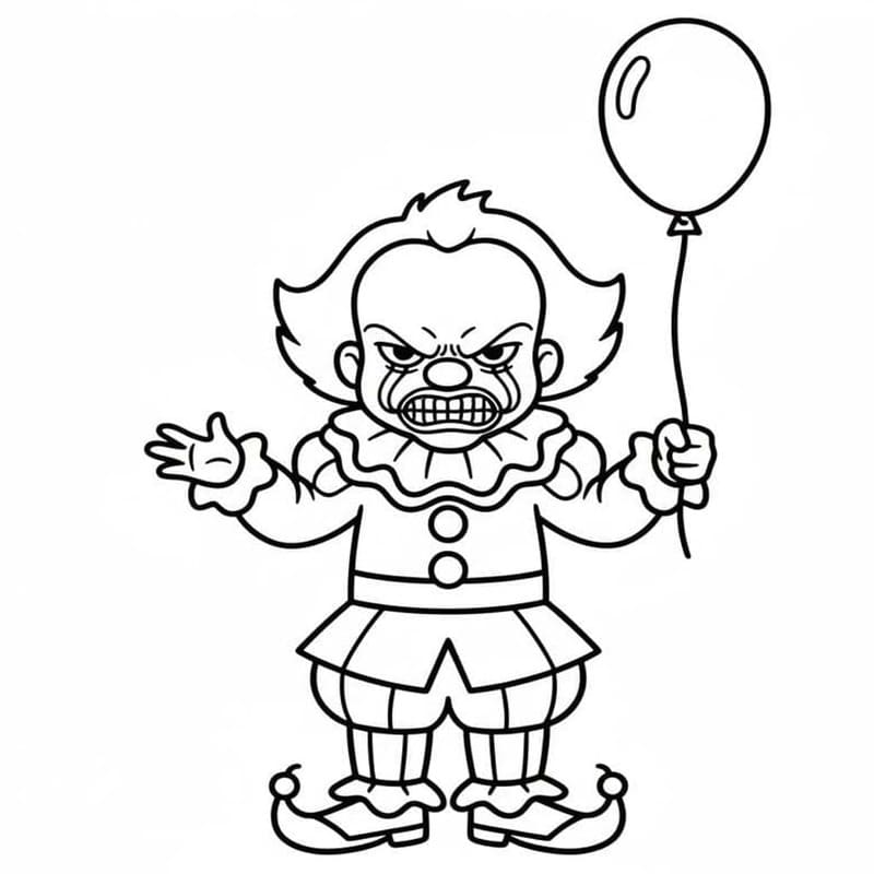 Pennywise ingyenesen nyomtatható könnyen