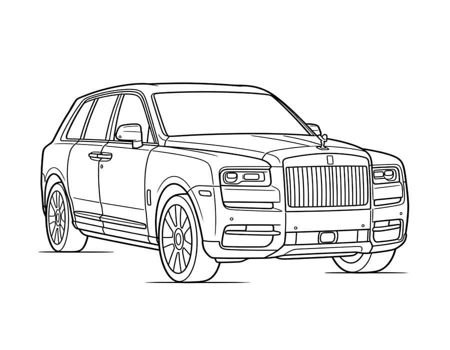 Rolls Royce ingyenesen nyomtatható egyszerű