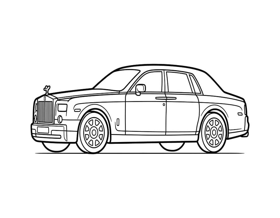 Rolls Royce nyomtatható egyszerű
